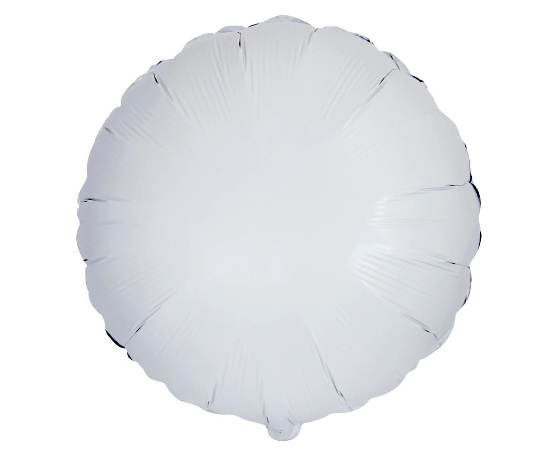 Balon foliowy 18" FX - Okrągły (biały), pakowany