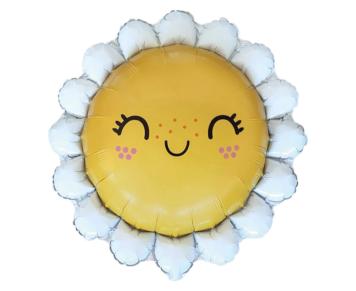 Balon foliowy 24" FX - Uśmiechnięta Stokrotka, pakowany