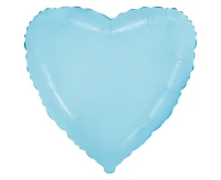 Balon foliowy 18" FX - Serce (niebieskie delikatne), pakowany