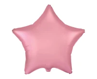 Balon foliowy 18" FX - Gwiazda (satynowy pastel jasnoróżowy), pakowany