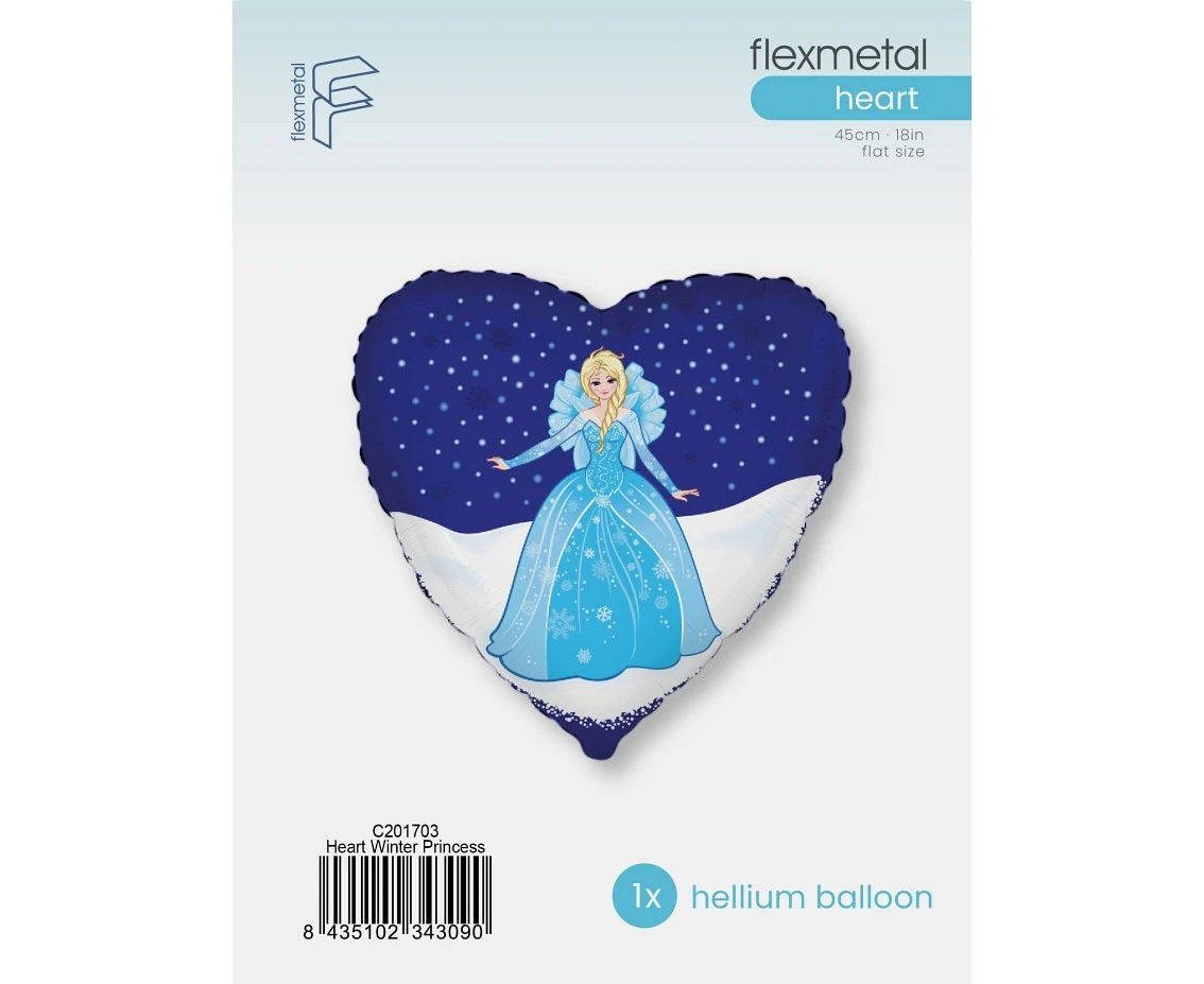 Balon foliowy 18" FX - Śnieżna Kraina - Księżniczka (blond), pakowany KK
