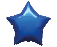 Balon foliowy 18" FX - Gwiazda (satynowy Navy Blue), pakowany