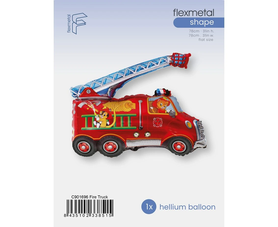 Balon foliowy 24" FX - Wóz strażacki, pakowany