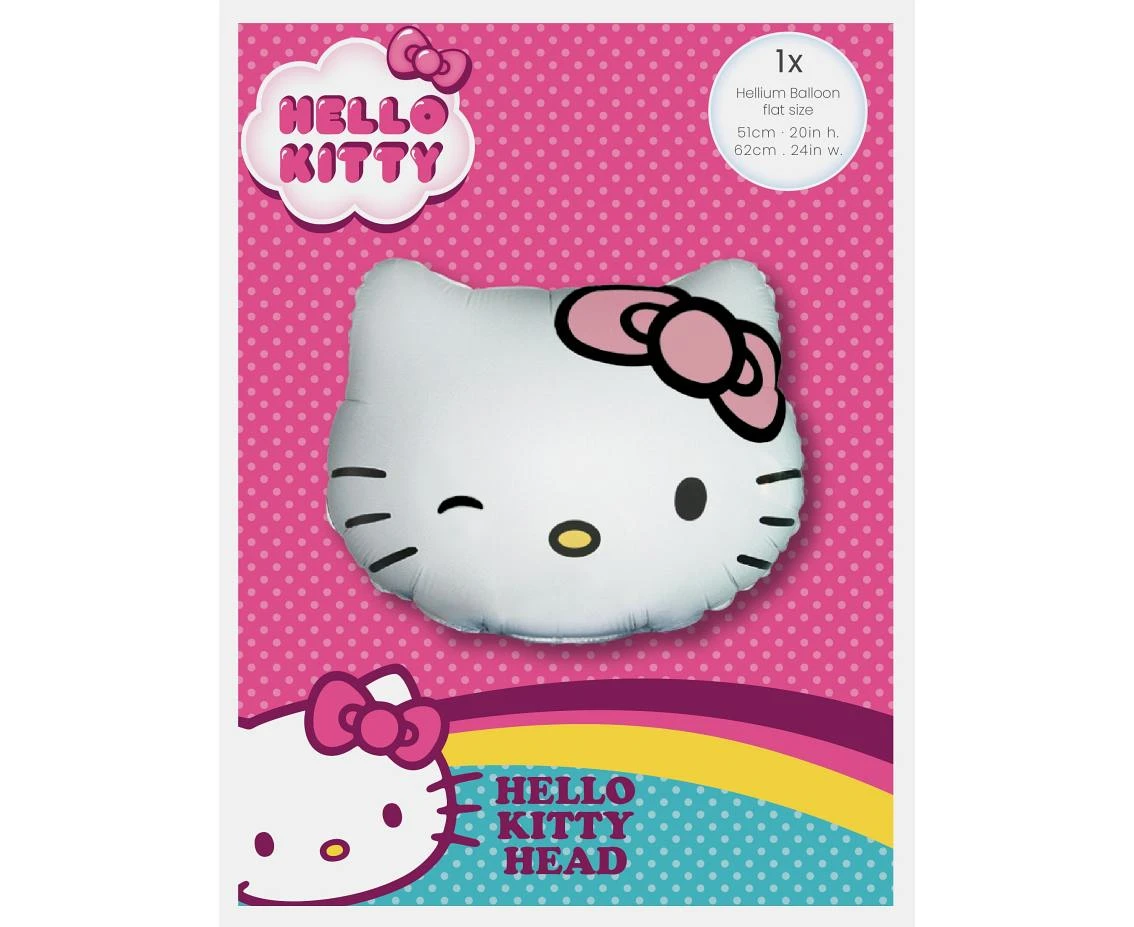 Balon foliowy 24" FX - Hello Kitty Head (opak. papierowe), pakowany