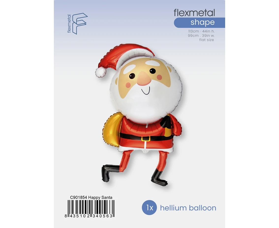 Balon foliowy 24" FX - Święty Mikołaj, pakowany