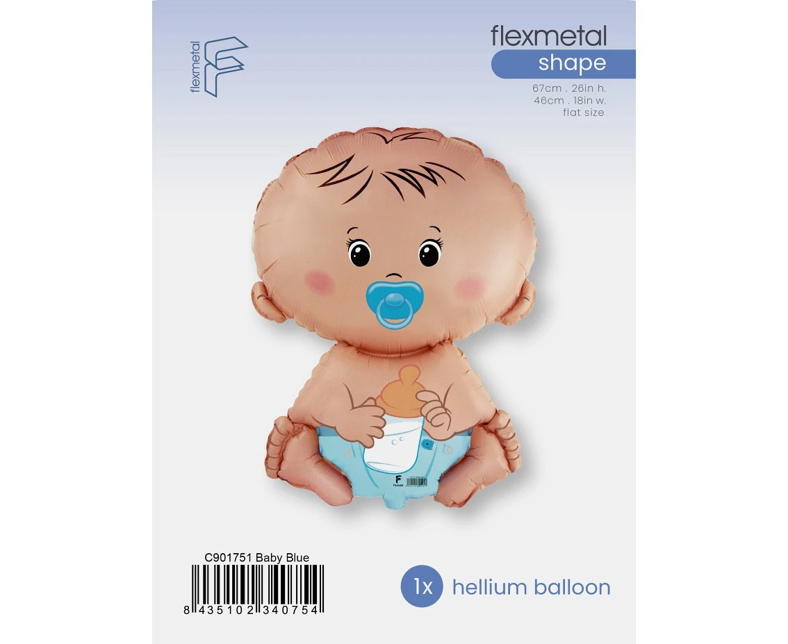 Balon foliowy 24" FX - Bobas Chłopiec, pakowany