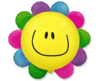 Balon foliowy 24" FX - Kwiatek (tęczowy), pakowany