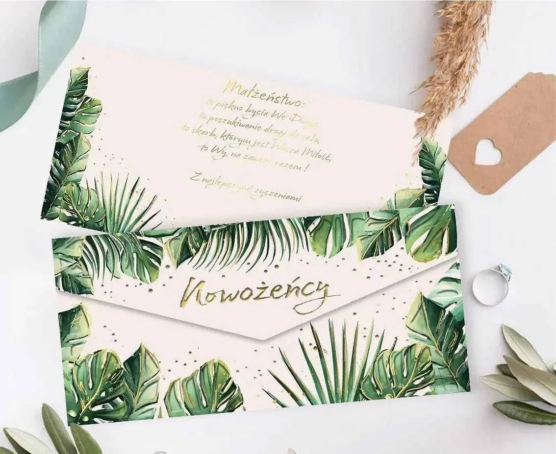 Koperta Ślub Monstera