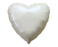 Balon foliowy 18" FX - Serce (satynowe kremowe), pakowany