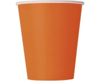 Kubeczki papierowe pomarańczowe, 250 ml., 14 szt.