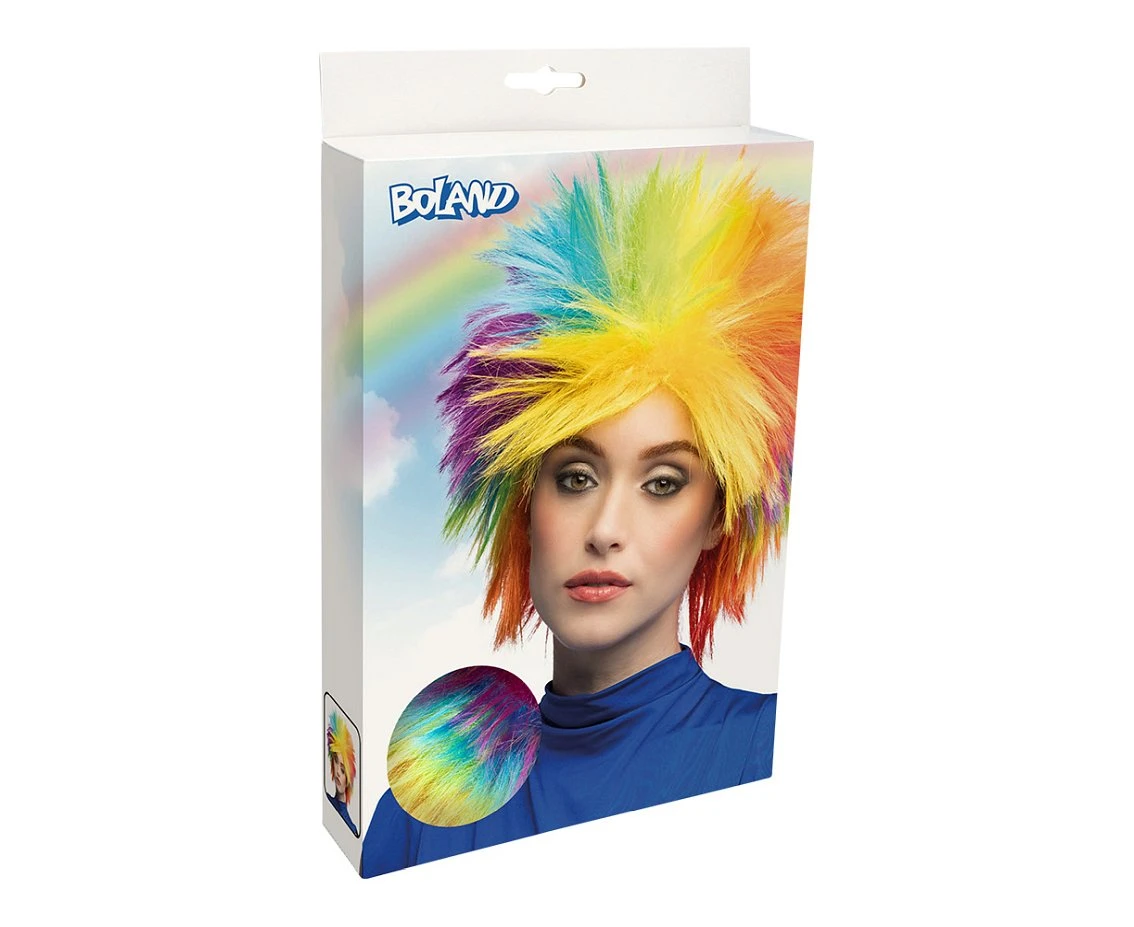 Peruka Punky rainbow