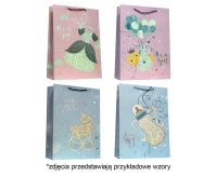 Torebka prezentowa A3 Baby shower 30 x40x12 cm. mix, 1 szt.