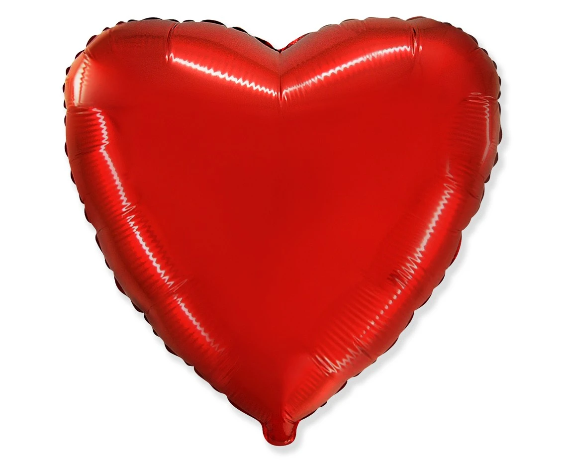 Balon foliowy 18" FX - "Serce" (czerwone), pakowany