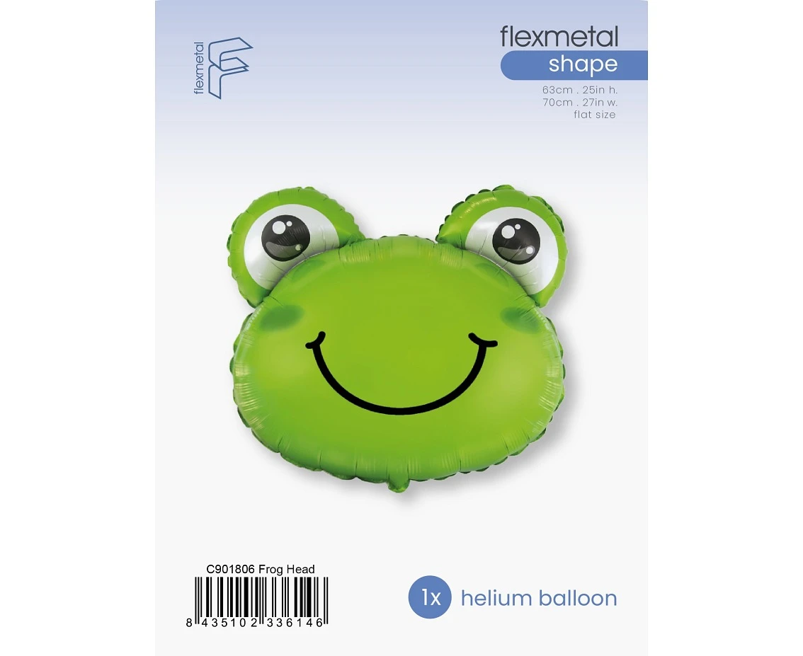 Balon foliowy 24 " FX - Żabka (zielona), pakowany