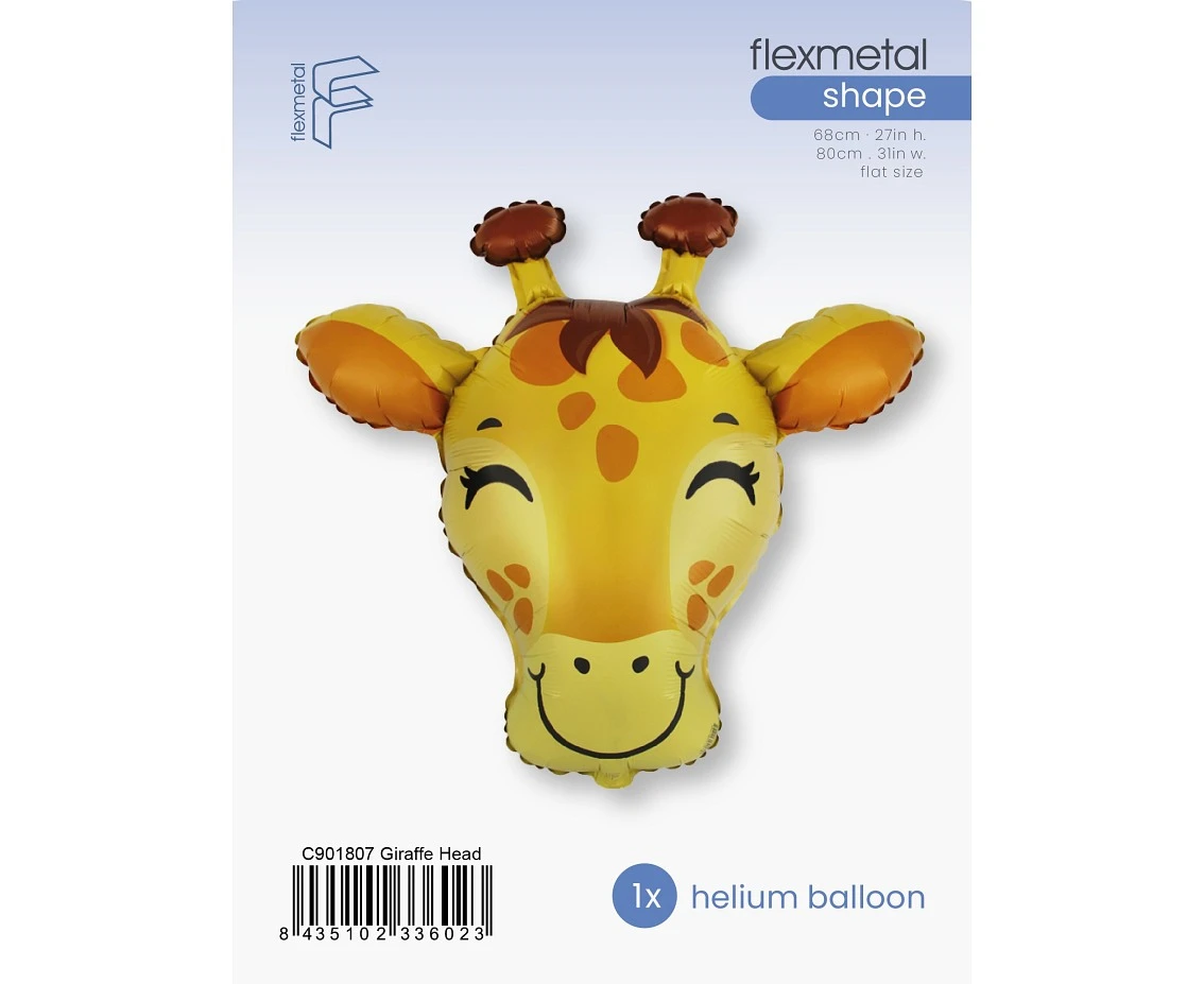 Balon foliowy 24 " FX - Żyrafa, pakowany