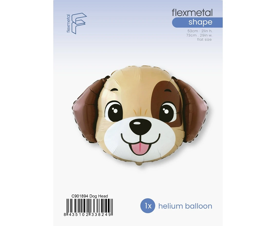 Balon foliowy 24" FX - Piesek (głowa), pakowany