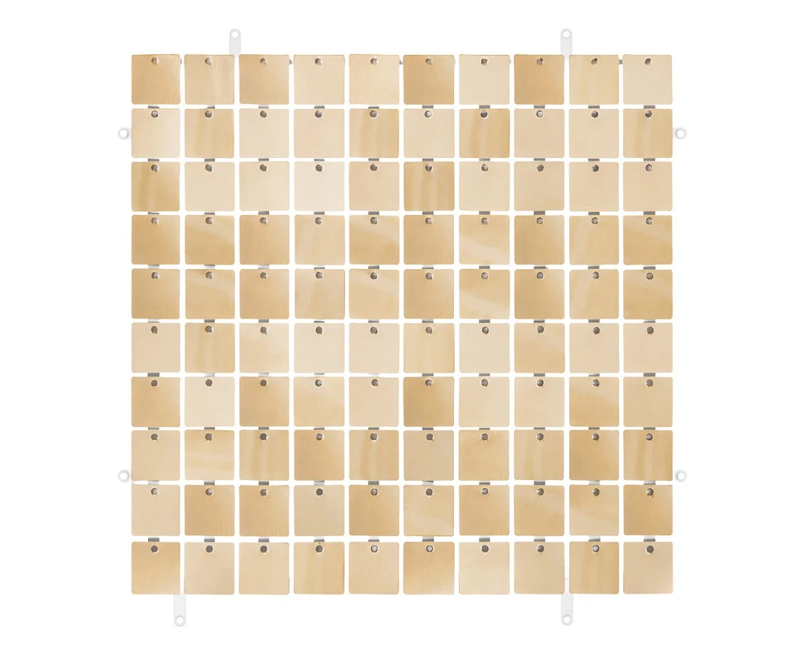 Panel dekoracyjny szampański, przezroczyste tło typ B, 30x30 cm/ 100 kwadratów