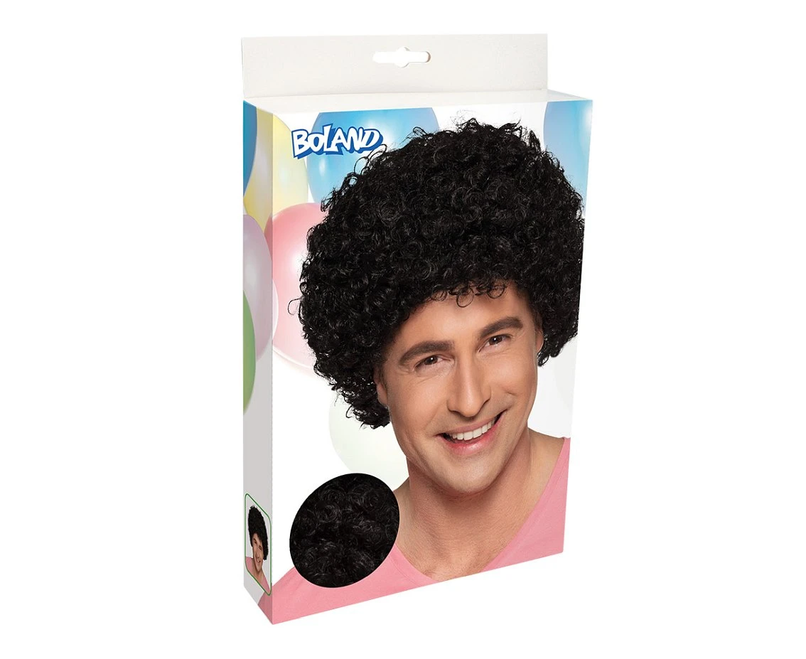 Peruka Curly czarna