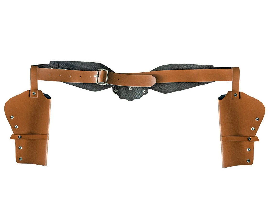 Podwójna kabura kowbojska Sheriff 2 brązowa (125 cm)