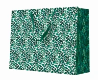 Torebka prezentowa Zielone liście 33x26x13 cm , 1 szt.