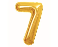 Balon foliowy B&C Cyfra 7, Royal gold, 85 cm