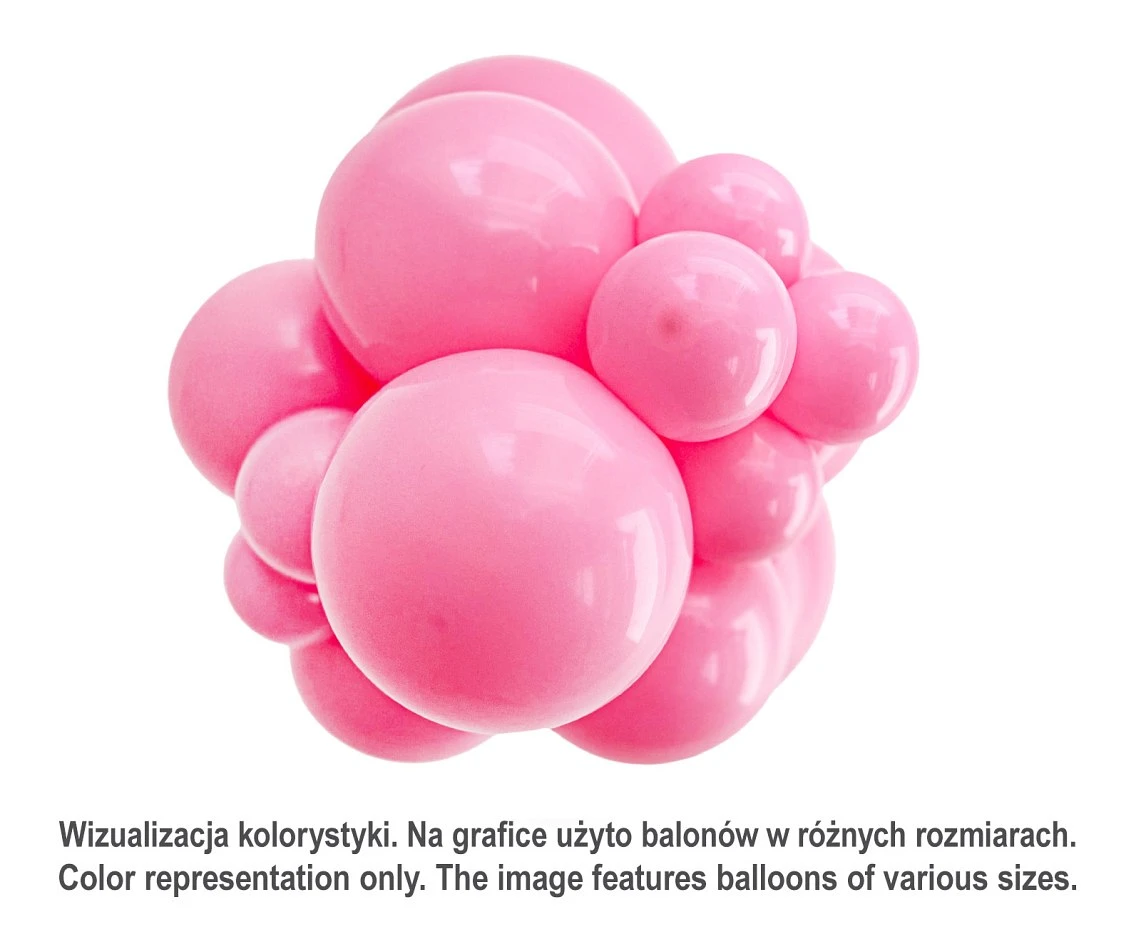 Balony Tuftex 11", (pink) pastel różowe, 100 szt.