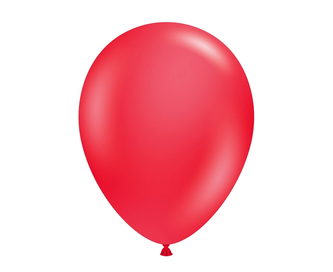 Balony Tuftex 11", (red) pastel czerwone, 100 szt.