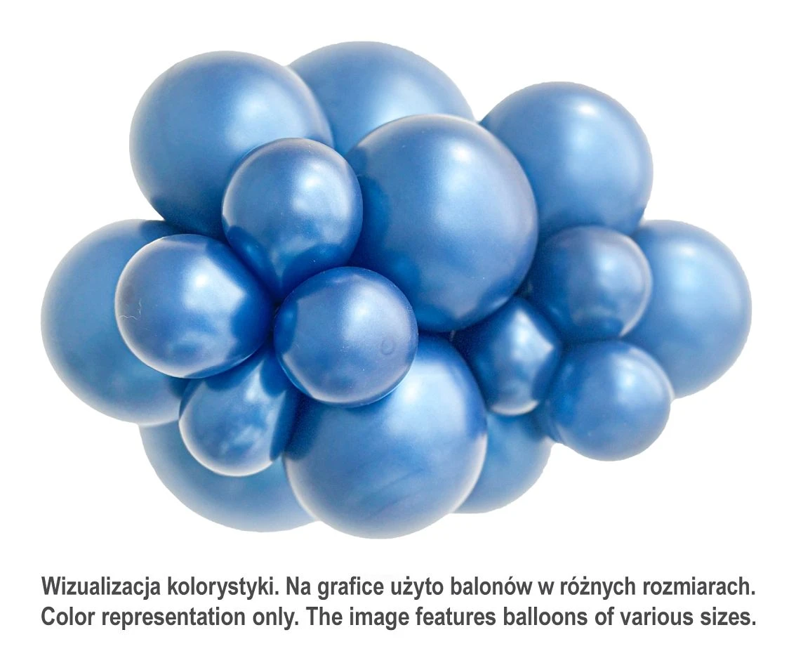 Balony Tuftex 11", (midnight blue) metalik granatowe, 100 szt.