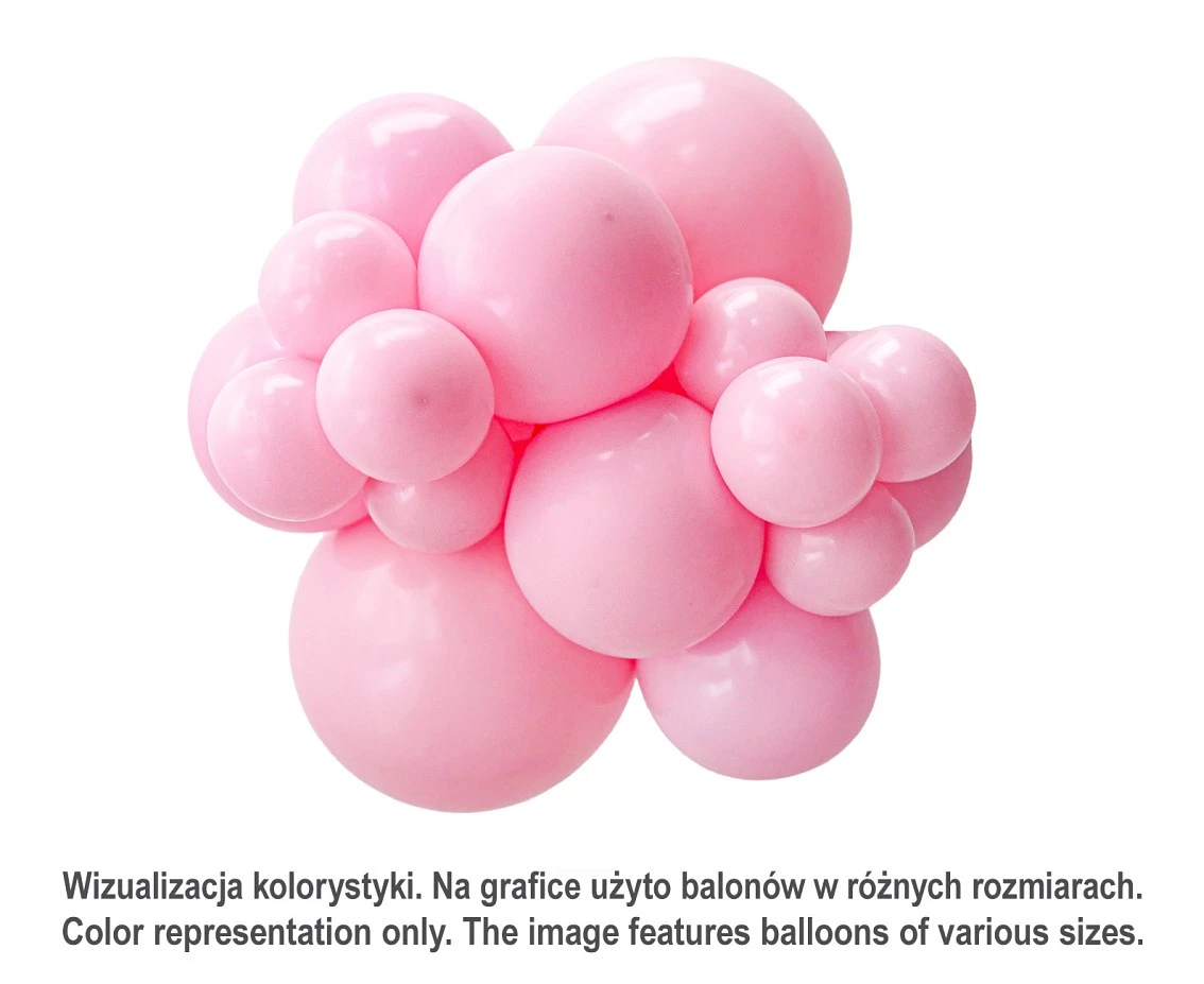 Balony Tuftex 5", pastel baby pink, 50 szt.