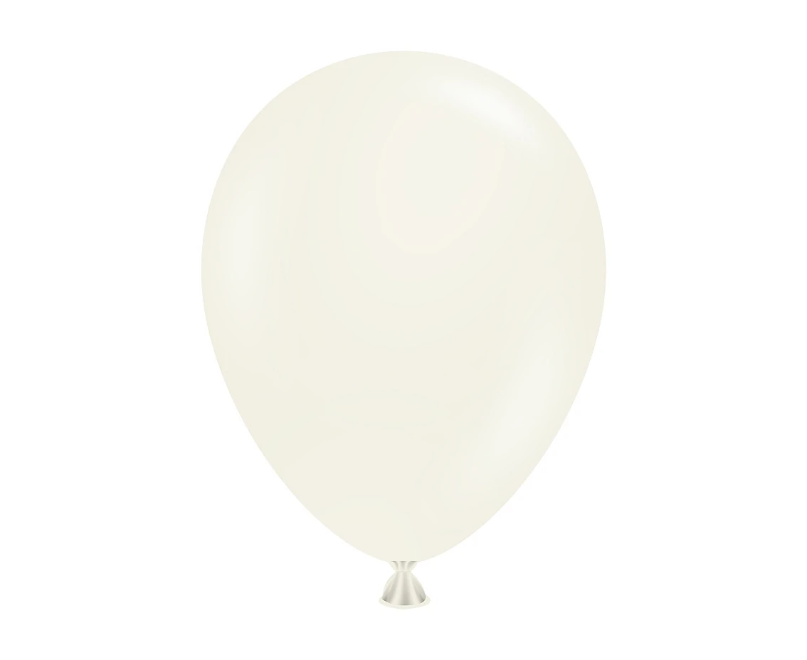 Balony Tuftex 5", (lace) pastel kość słoniowa, 50 szt.