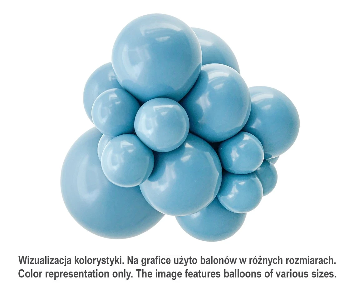 Balony Tuftex 5", (blue slate) pastel szaroniebieski, 50 szt.