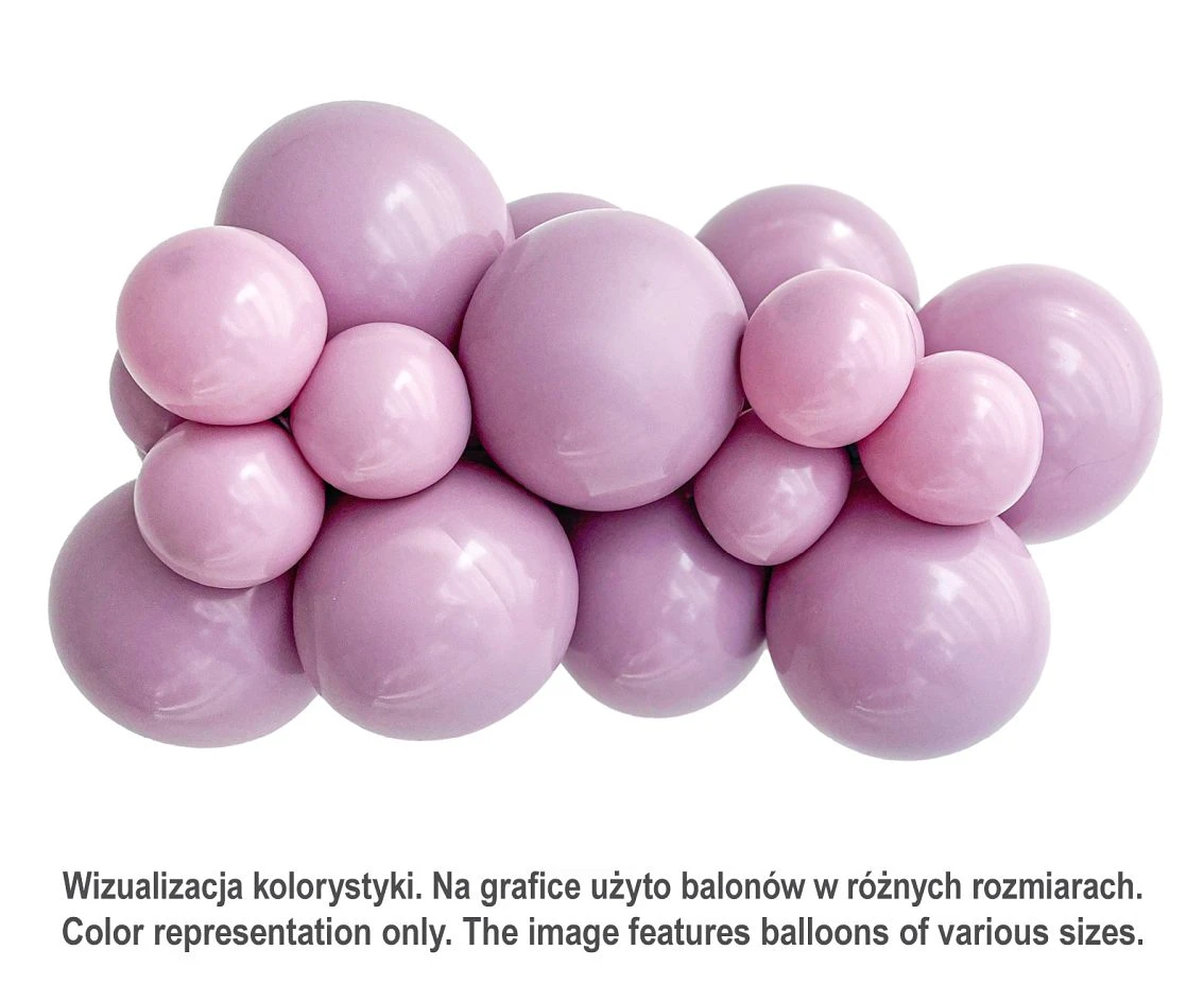 Balony Tuftex 5", (pastel canyon rose) pastel liliowe, 50 szt.