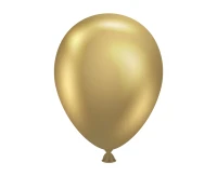 Balony Tuftex 5", (gold) metalik złote, 50 szt.