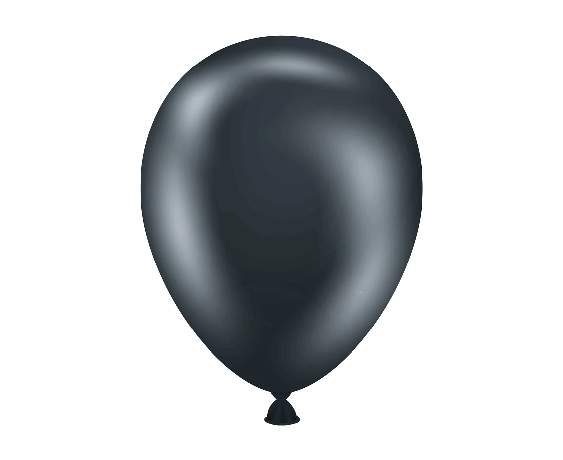 Balony Tuftex 5", (shadow) metalik czarne, 50 szt.