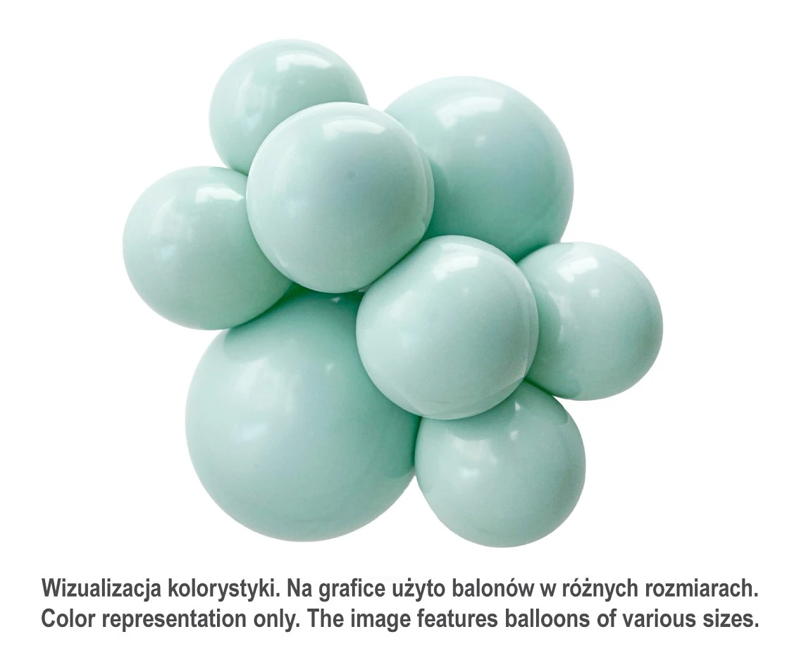 Balony Tuftex 5", (empower mint) pastel miętowe, 50 szt.