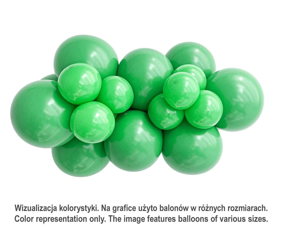 Balony Tuftex 17", (pastel green) pastel zielone, 25 szt.