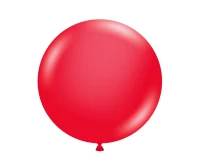 Balony Tuftex 17", (pastel red) pastel czerwone, 25 szt.