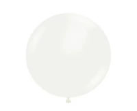 Balony Tuftex 17", (pastel white) pastel białe, 25 szt.