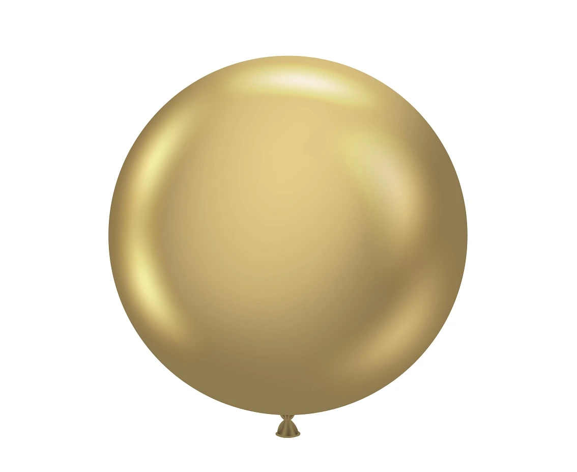 Balony Tuftex 17", (metallic gold) metalik złote, 25 szt.