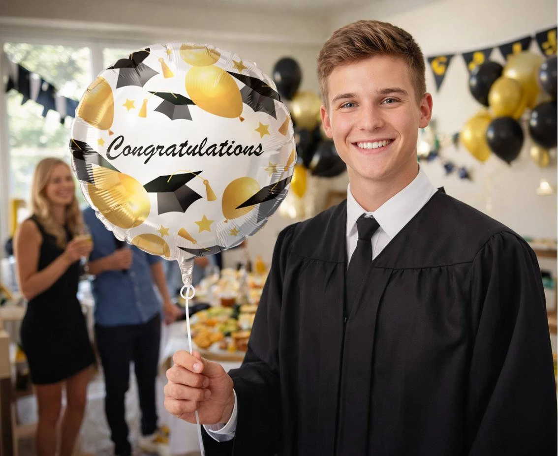 Balon foliowy 18" Zakończenie szkoły