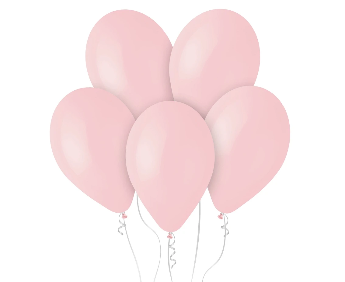 Balony Gemar 12", pastel pudrowe różowe, 100szt.