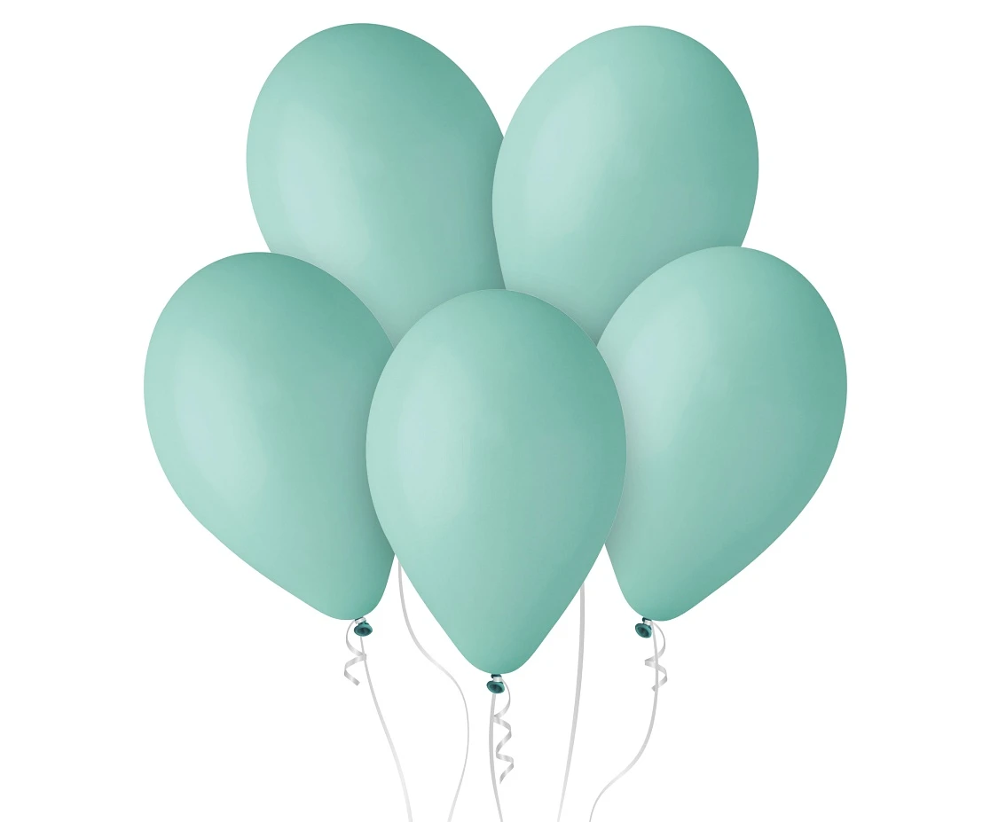 Balony Gemar 12", pastel miętowe Tiffany, 100szt.