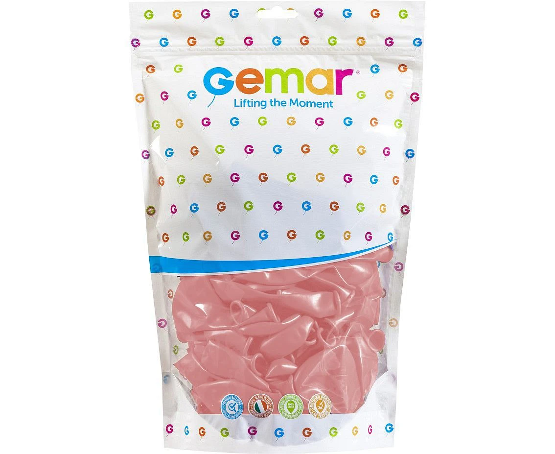 Balony Gemar 13", pastel pudrowe różowe, 50szt.