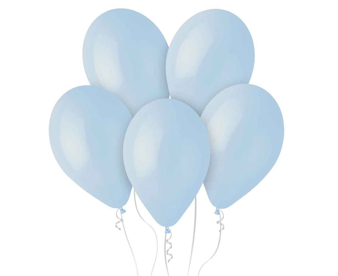 Balony Gemar 13", pastel pudrowe błękitne, 50szt.