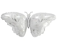 Balon foliowy Srebrny Motyl, 87x44cm