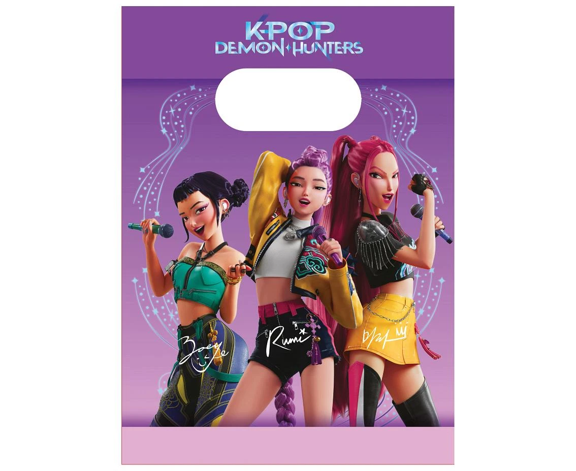 Torebki papierowe K-POP DEMON HUNTERS (FSC), 4 szt.