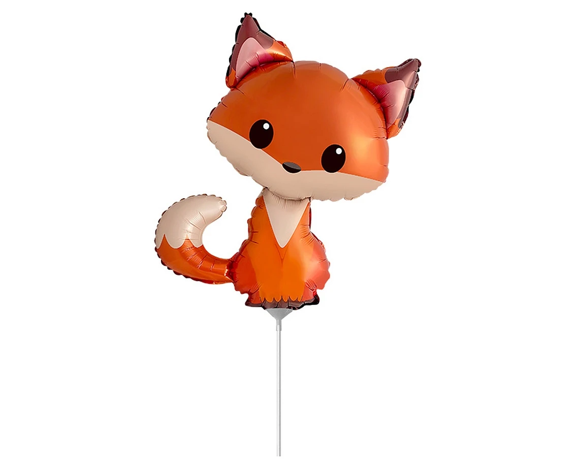 Balon foliowy 13" FX - Fox mini (czerwony), niepakowany