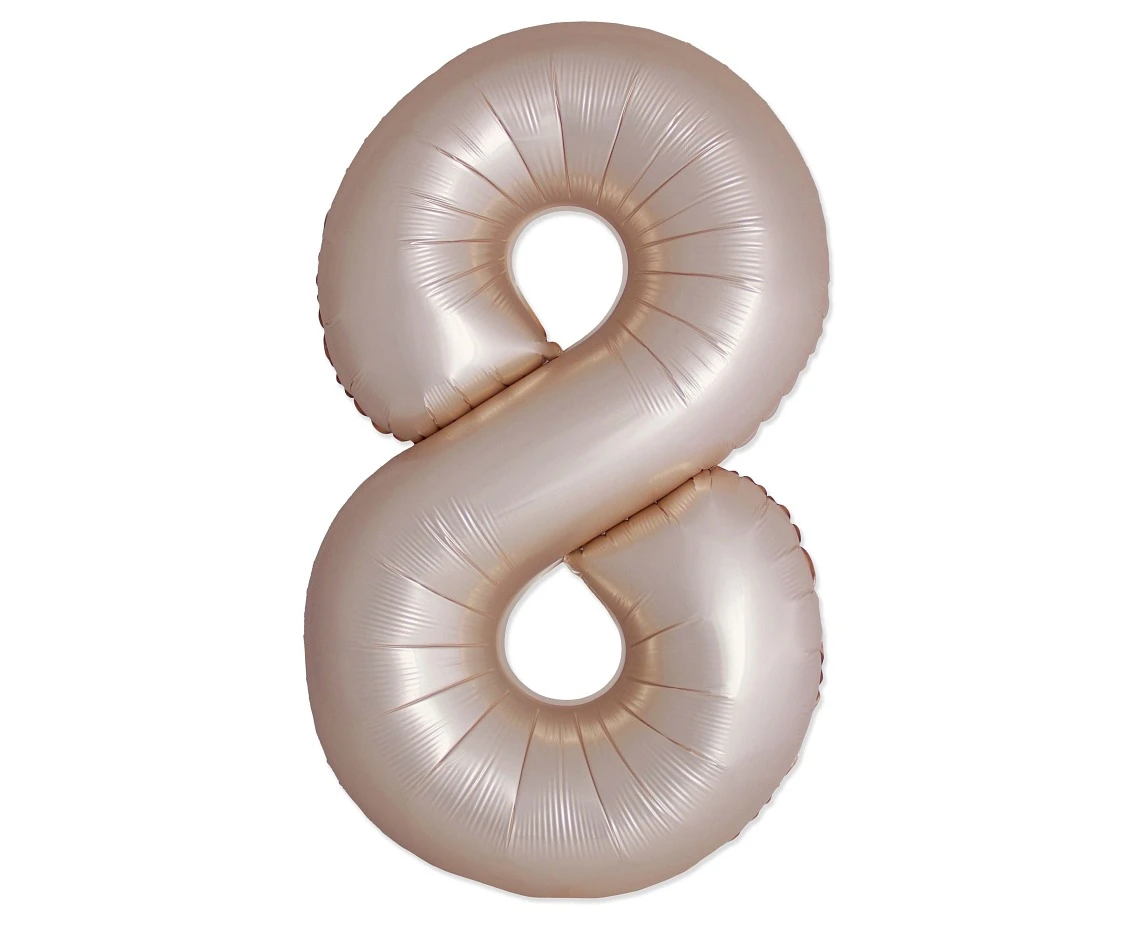 Balon foliowy 34" FX - Cyferka 8 Gwiezdna Poświata, niepakowany