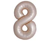 Balon foliowy 34" FX - Cyferka 8 Gwiezdna Poświata, niepakowany