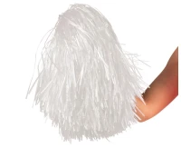 Czirliderka duże białe pompony 50 cm